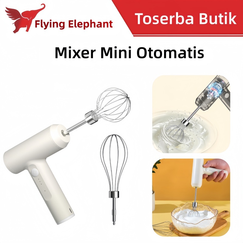 Mixer Mini Otomatis Mixer Kue Dan Roti Mixer Kue Mixer Telur Elektrik Otomatis Portable - Alat Kue P
