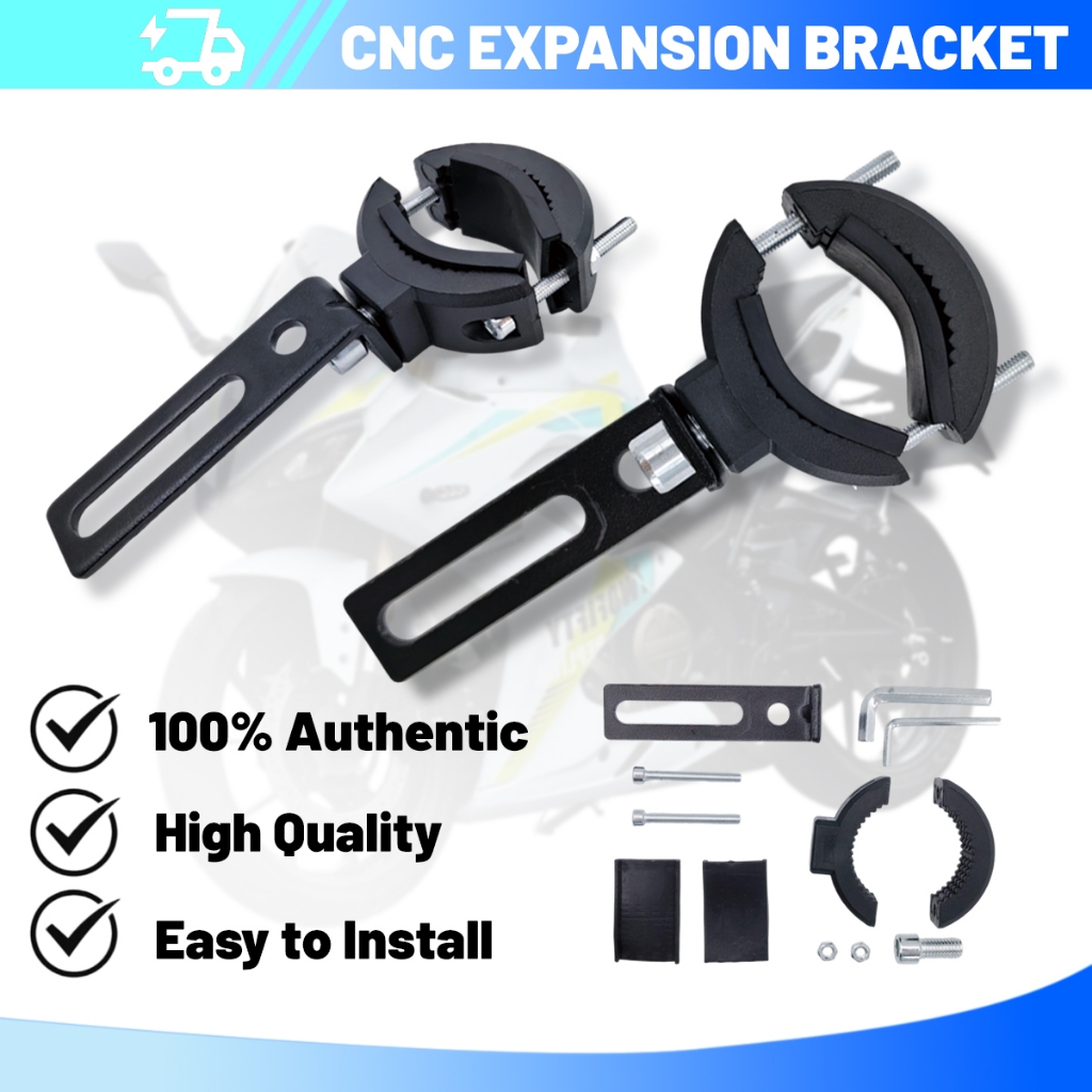 Bracket Lampu Tembak Motor Penjepit Bemper Sepeda Motor Braket Lampu Tembak Dudukan Lampu Tetap Baha