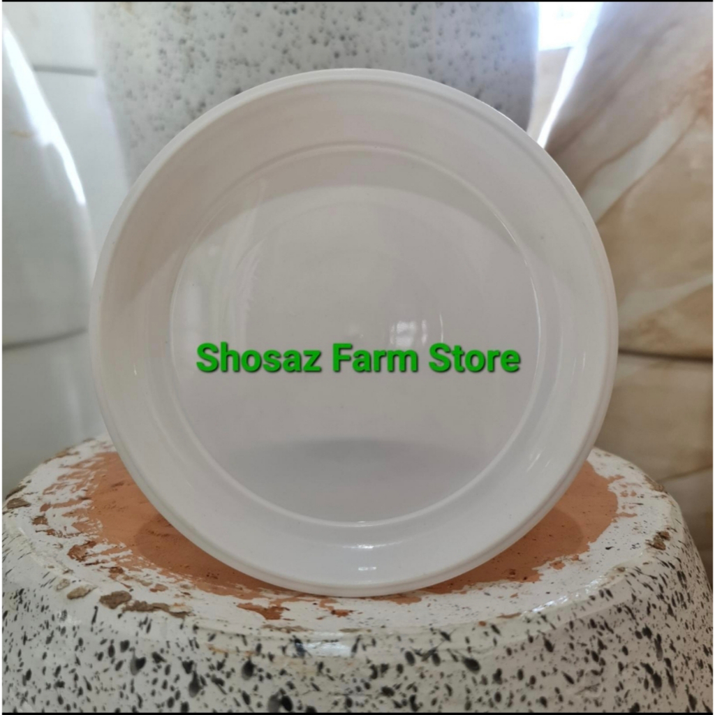 Tatakan alas pot bunga 40 NKT ( 37 cm pot 40 ) Putih Merah