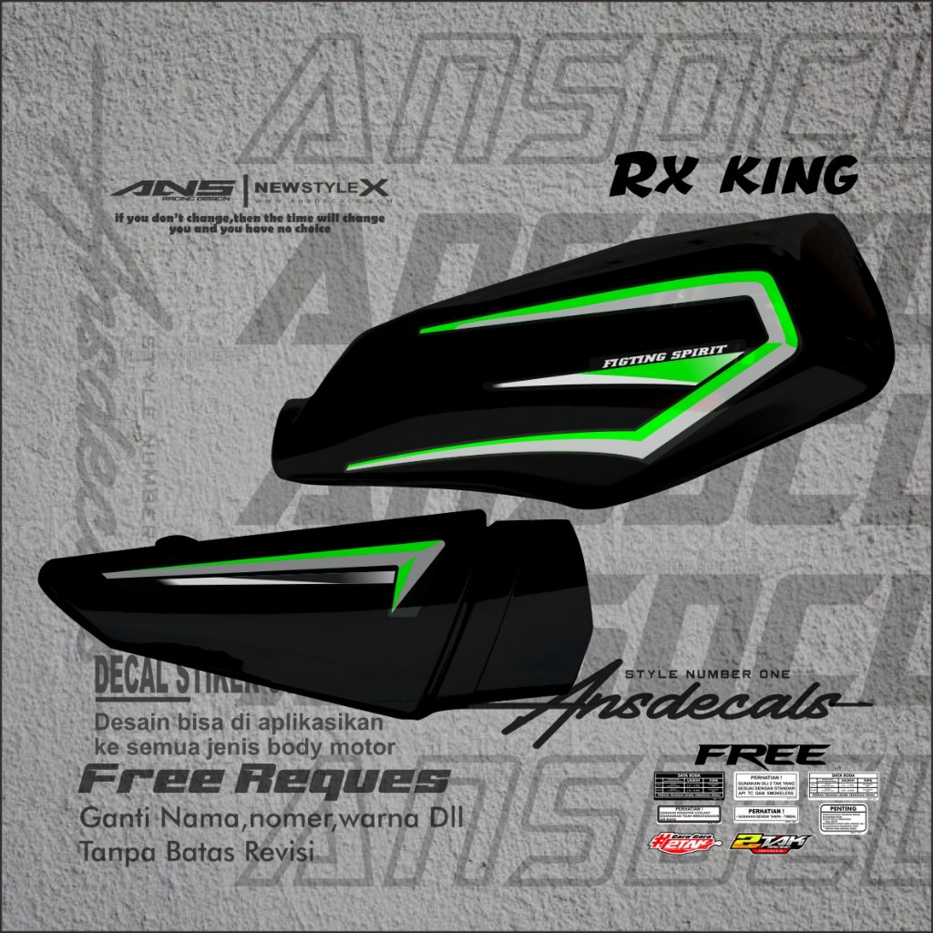 STRIPING MOTOR RX KING BISA REQUEST STIKER STRIPING RX KING VINYL/HOLOGRAM/TRANSPARAN