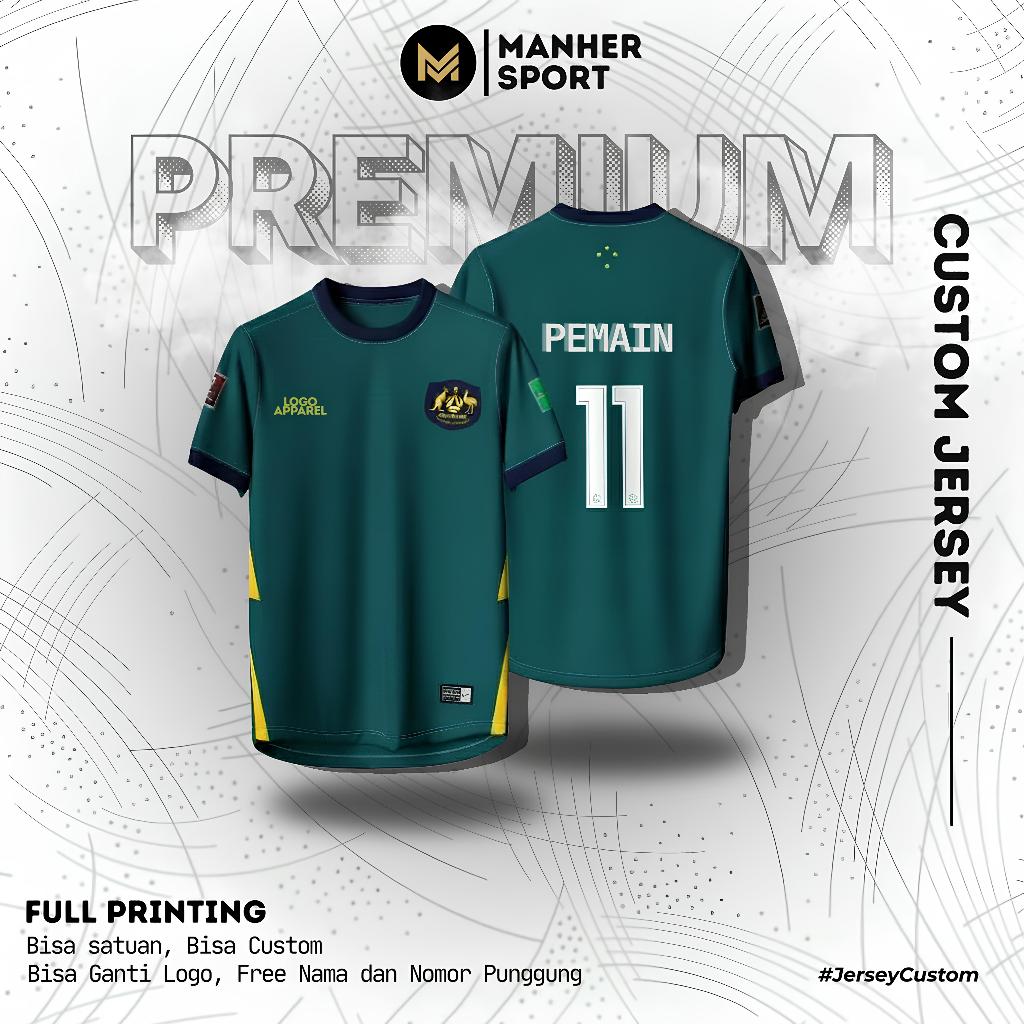 Jersey Australia Woman Full Printing