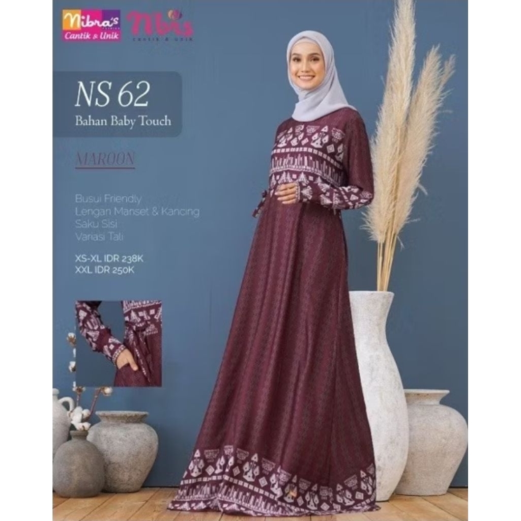 PL NIBRAS GAMIS XS ABAYA KATUN CIGARET, BALOTELI, KATUN JEPANG