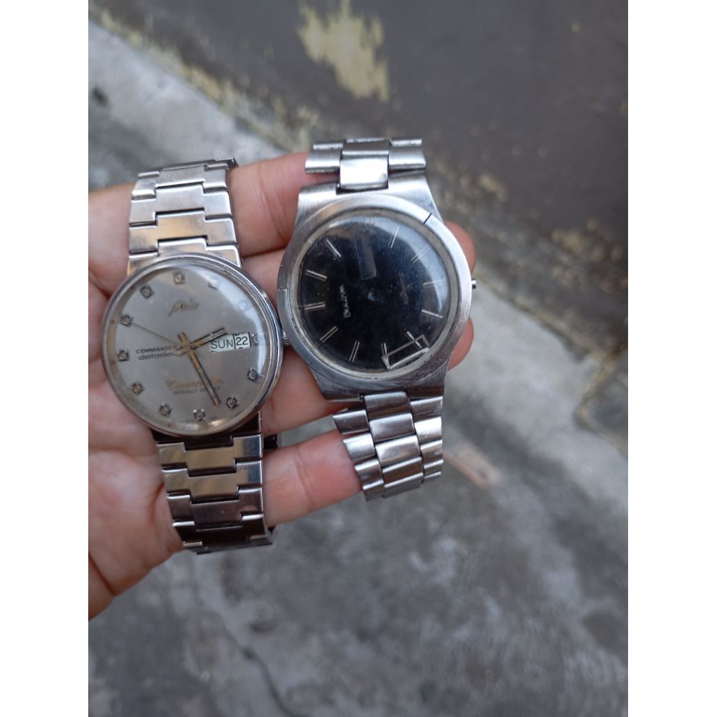 jam tangan bulova Swiss automatic pake casing mido commander datoday second bekas original
