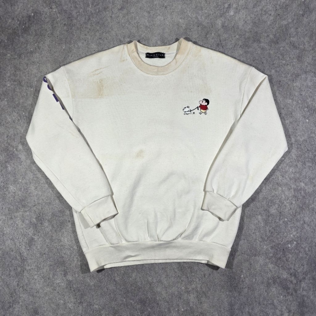 CREWNECK CRAYON SHINCHAN COME CATCH ME FASHION BY BLACK SUGAR KOREA