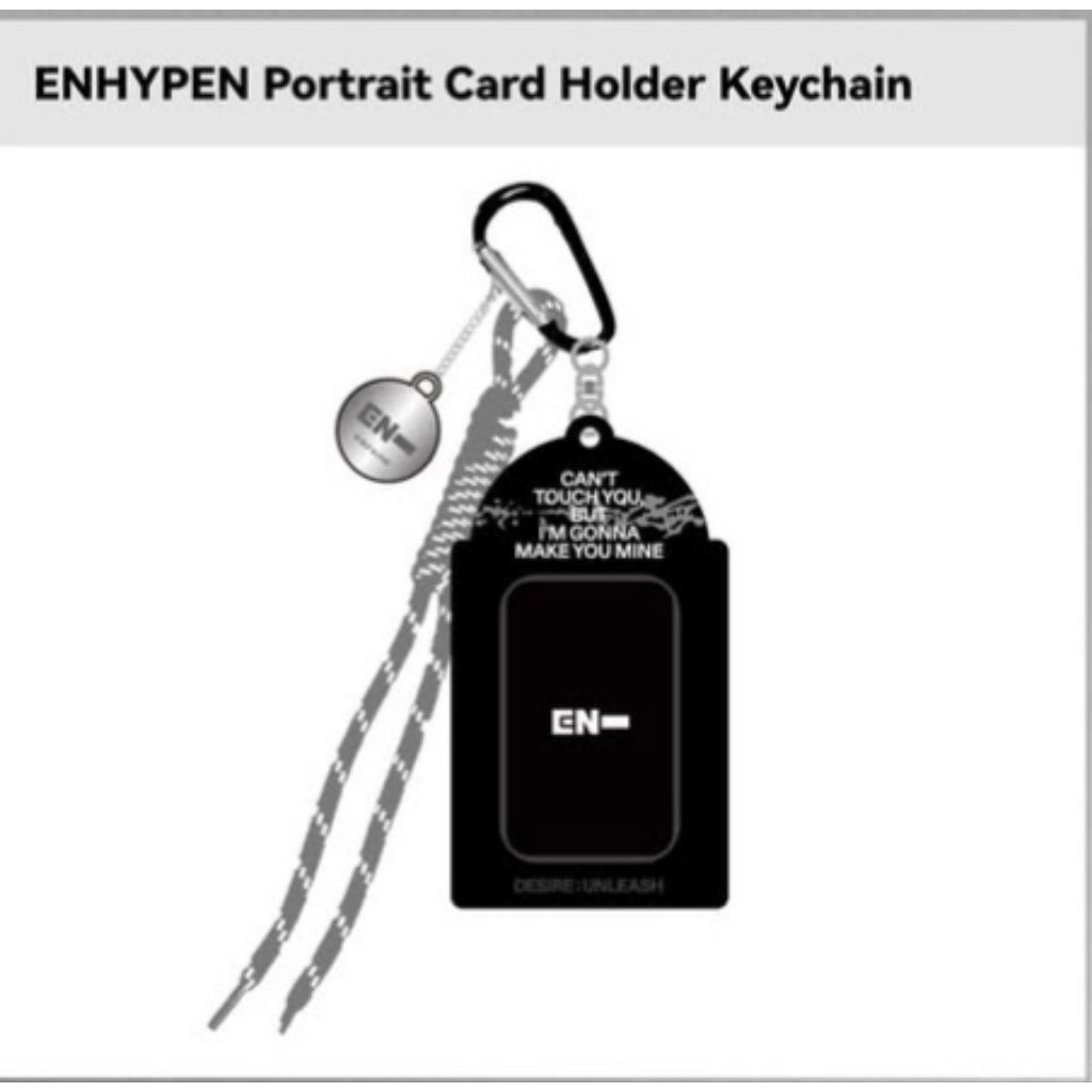 Jastip ENHYPEN X MINISO (ENHYPEN potrait card holder keychain)