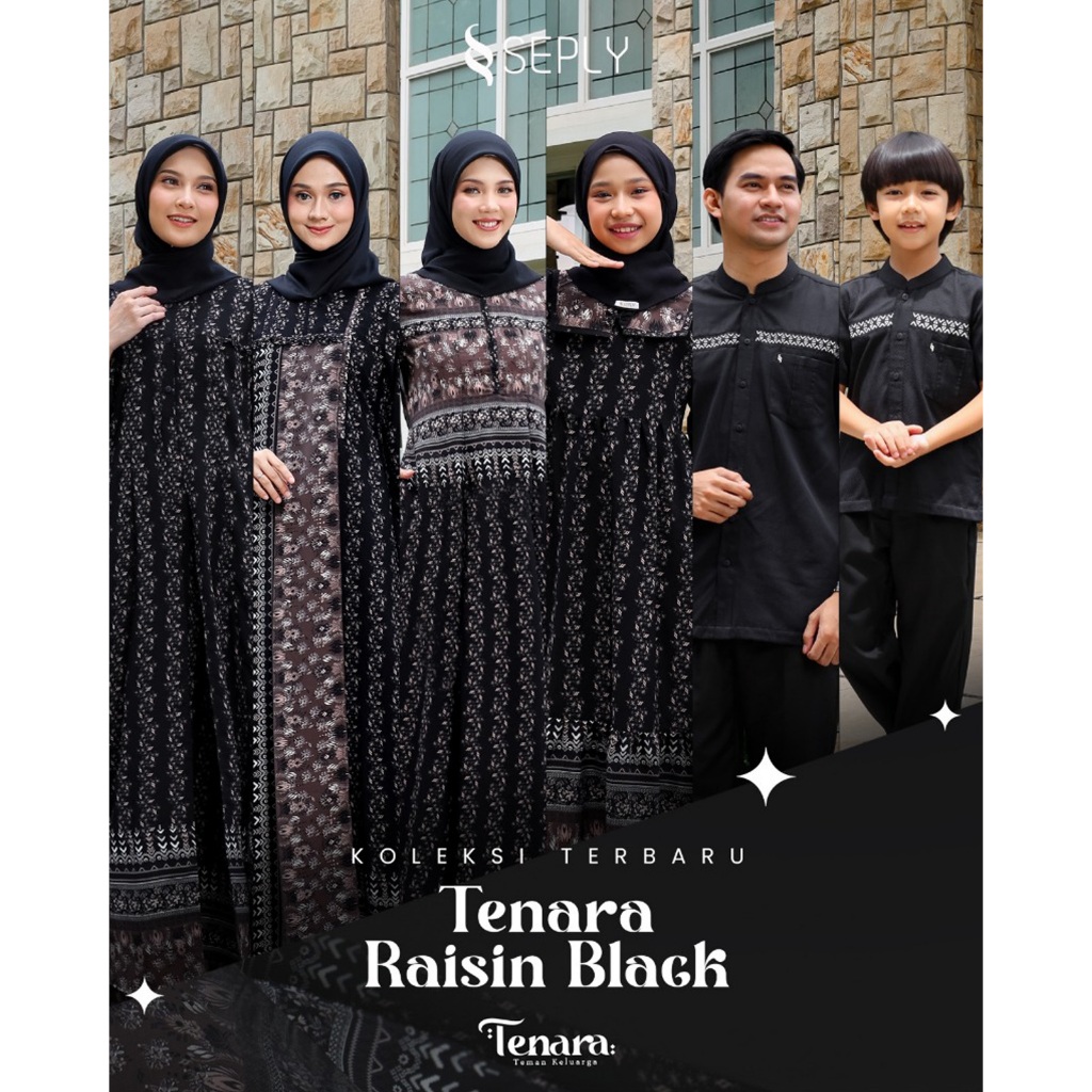 Sarimbit Ethica Raissin Black Sarimbit Lebaran Ethica Terbaru Sarimbit Ethica 2026