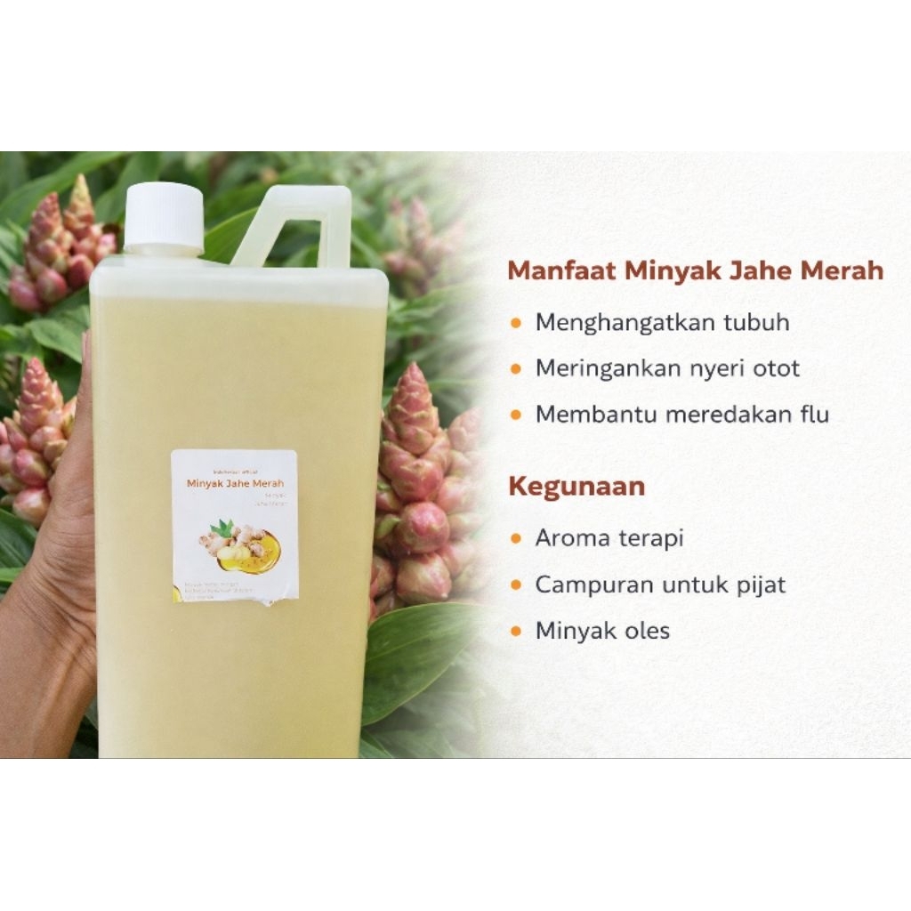 minyak jahe merah 1000 ml