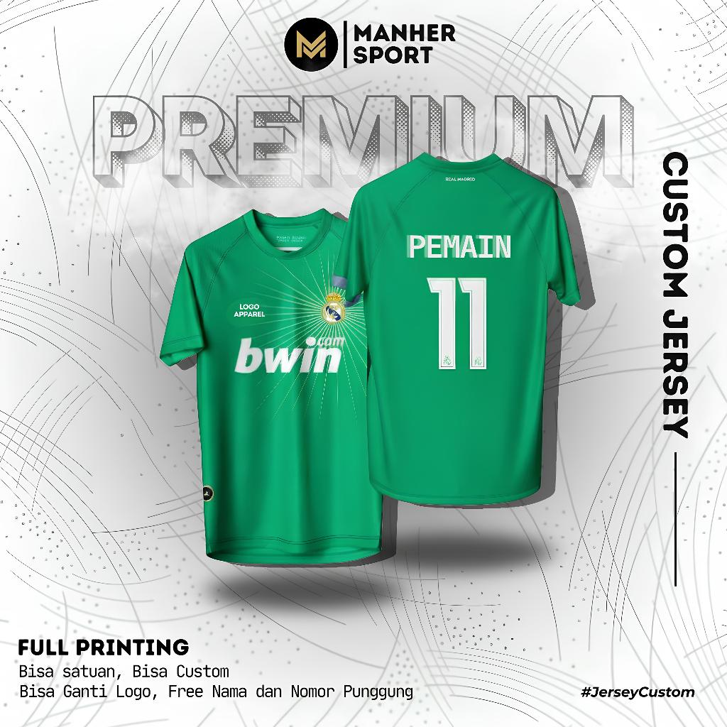 JERSEY KIPER REAL MADRID 2010 HIJAU FULL PRINTING PREMIUM