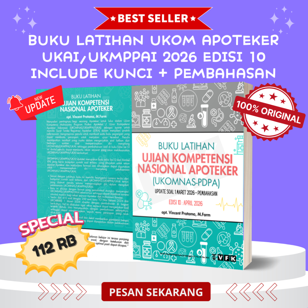 SOAL DAN PEMBAHASAN UKAI UKMPPAI UKOM APOTEKER 2026