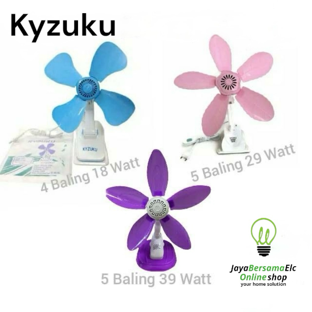 Kipas Angin Jepit kyzuku 3 in 1 18 Watt & 29 Watt & 39 Watt ( Duduk- Jepit & Dinding ) Murah