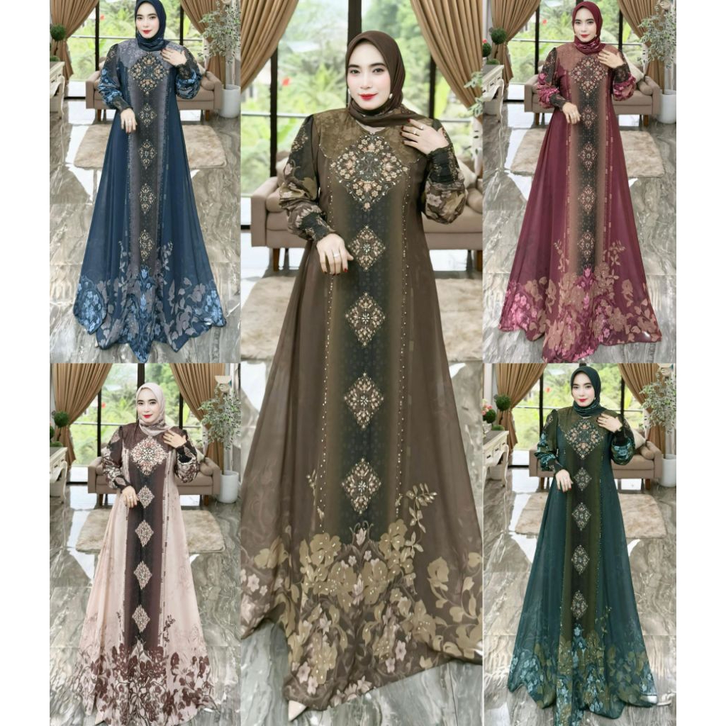 BISA COD ( MUFIDAH SERIES A 01 BY MARIANI FASHION ORI PREMIUM GAMIS MARIANI TERBARU GAMIS MARIANI SY