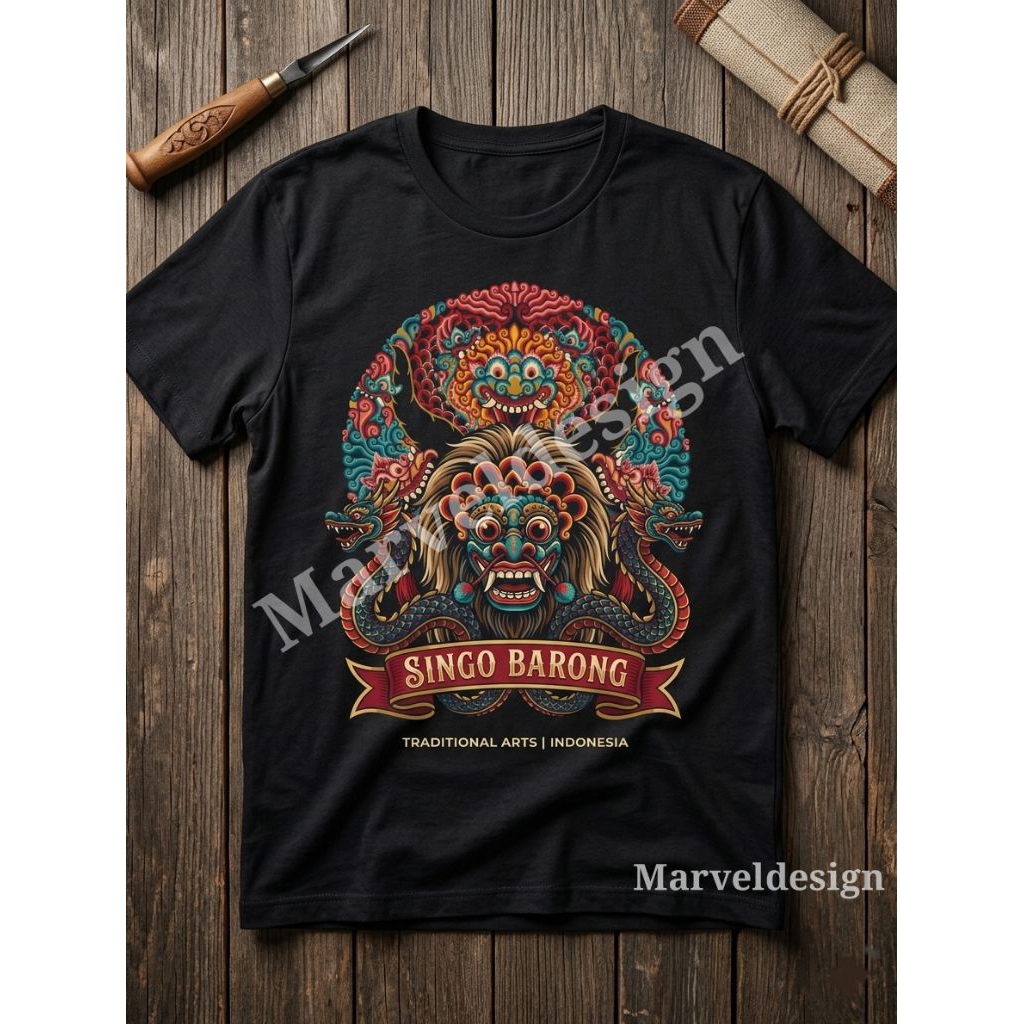 kaos jawa jaranan singo barong traditional arts Indonesia