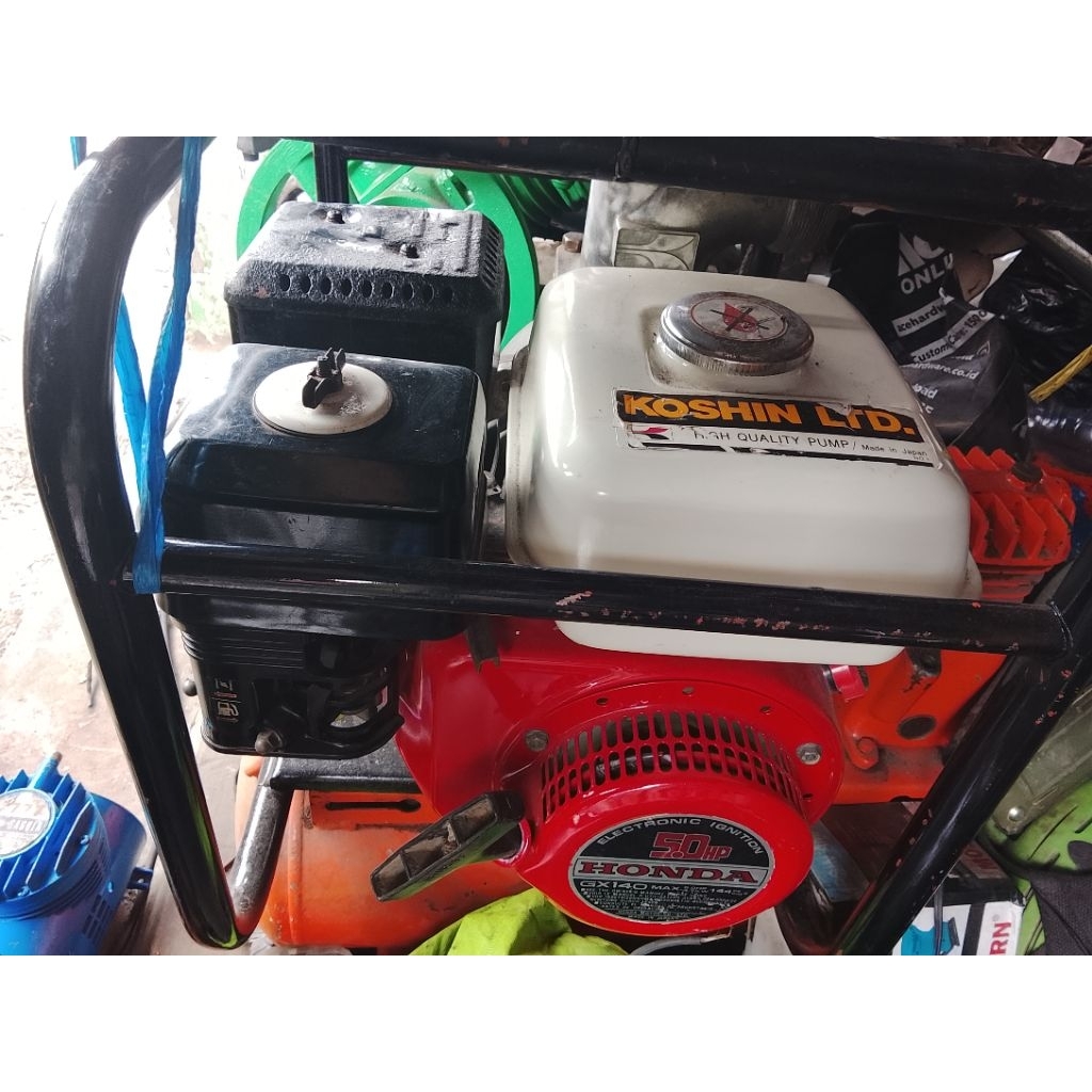 Mesin pompa alkon 3" honda gx140 koshin bekas