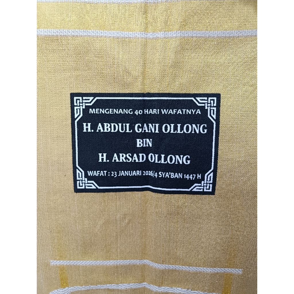 jasa sablon nama/tahlil/aqiqah