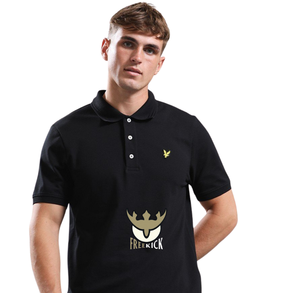 POLO LYLE AND SCOTT PLAIN JET BLACK ORIGINAL