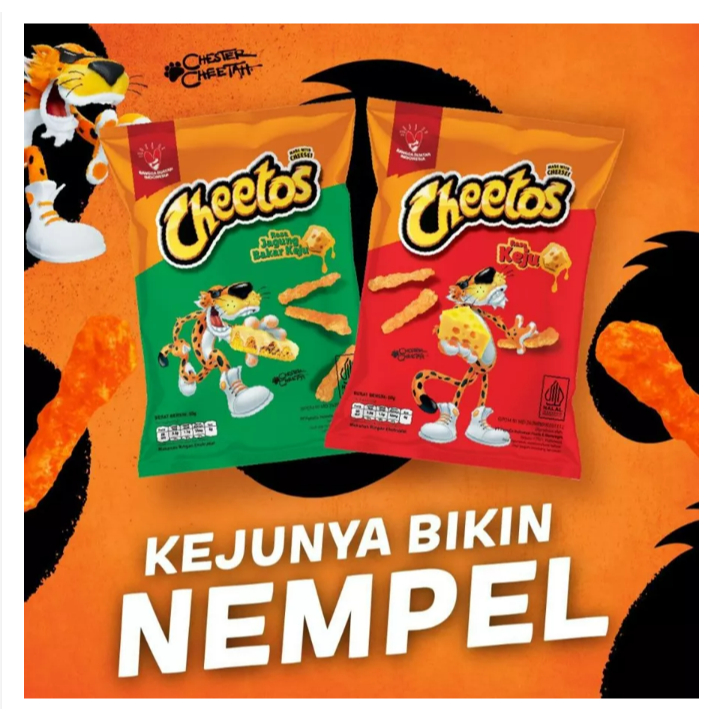 Cheetos Makanan Ringan Renceng Rasa Jagung Bakar Keju & Keju