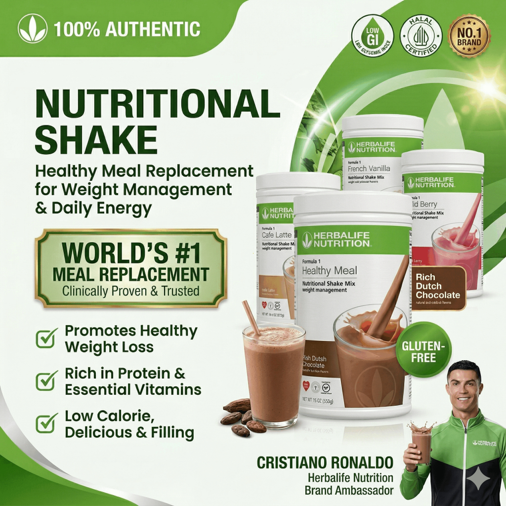 Shake Herbalife F1 550g dengan Nutrisi Lengkap dan Rasa Lezat