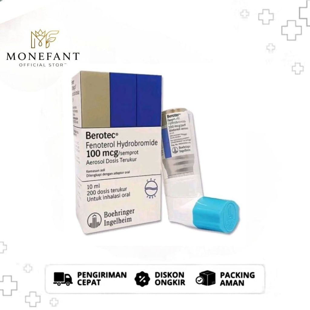 Ready dan terlaris original || berotec inhaler 100 doses asma