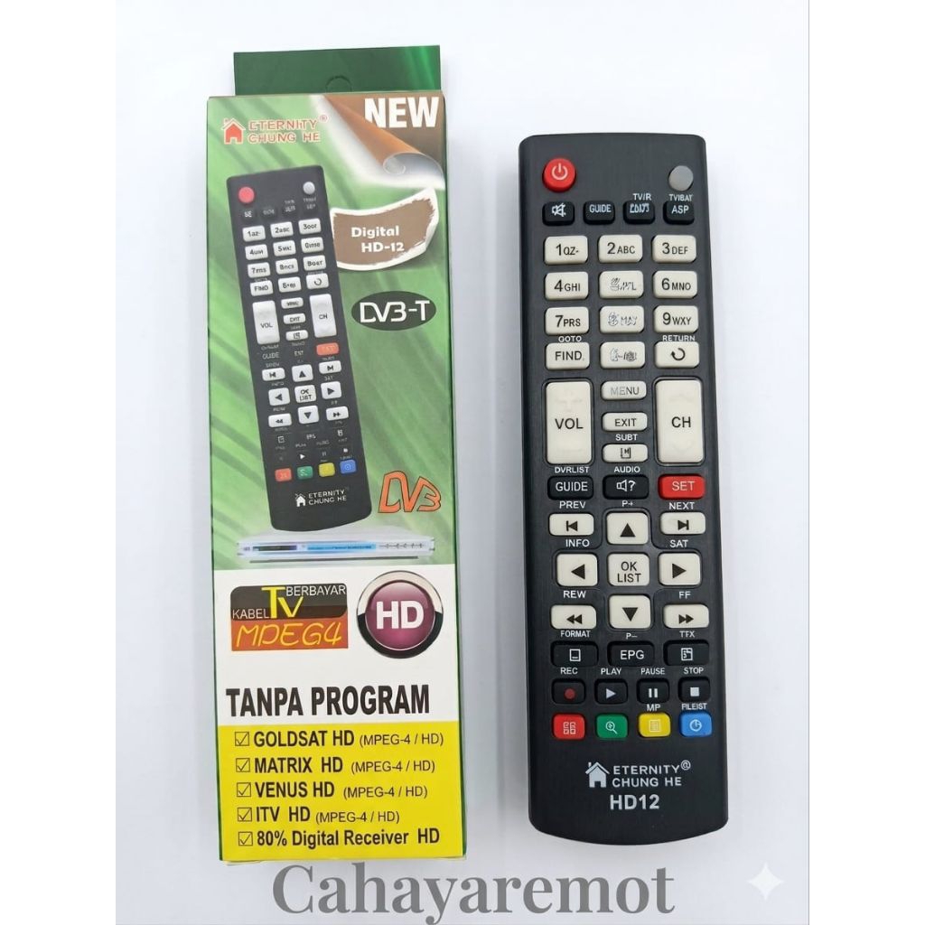 REMOTE REMOT DIGITAL RECEIVER PARABOLA MULTI/ UNIVERSAL