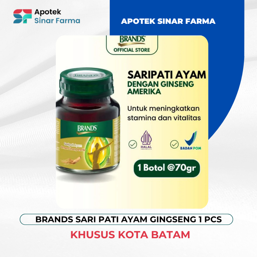 Saripati Ayam Brand"s  Ginseng - Meningkatkan Energi, Daya Tahan Tubuh, dan Vitalitas