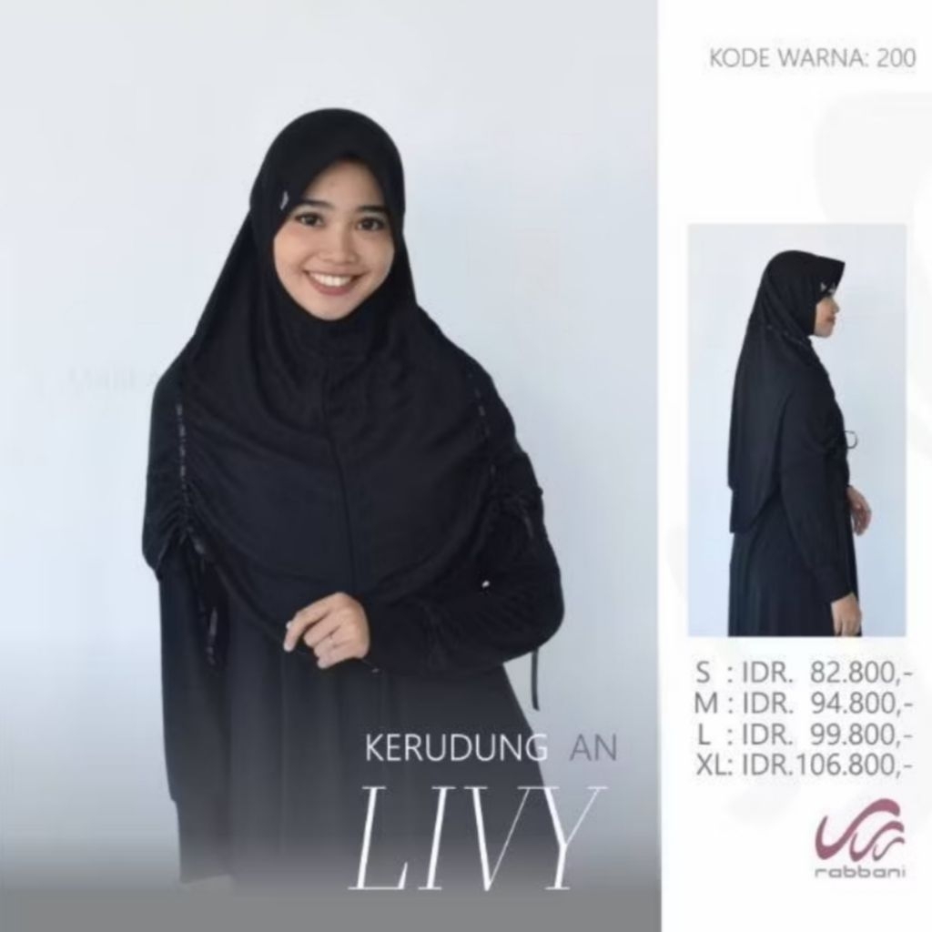 Novi.id KERUDUNG RABBANI LIVY ORI | Kerudung Sekolah Instan Livy