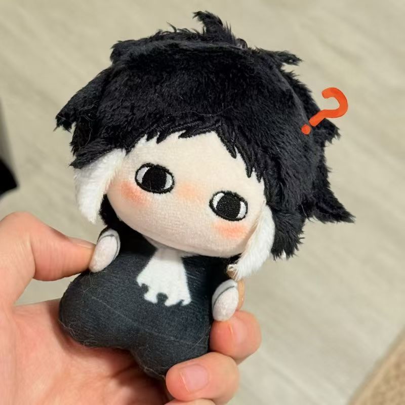 Anime BSD plush toy Keychain Plushies Akutagawa Ryunosuke figure cotton doll soft pendant accessory 