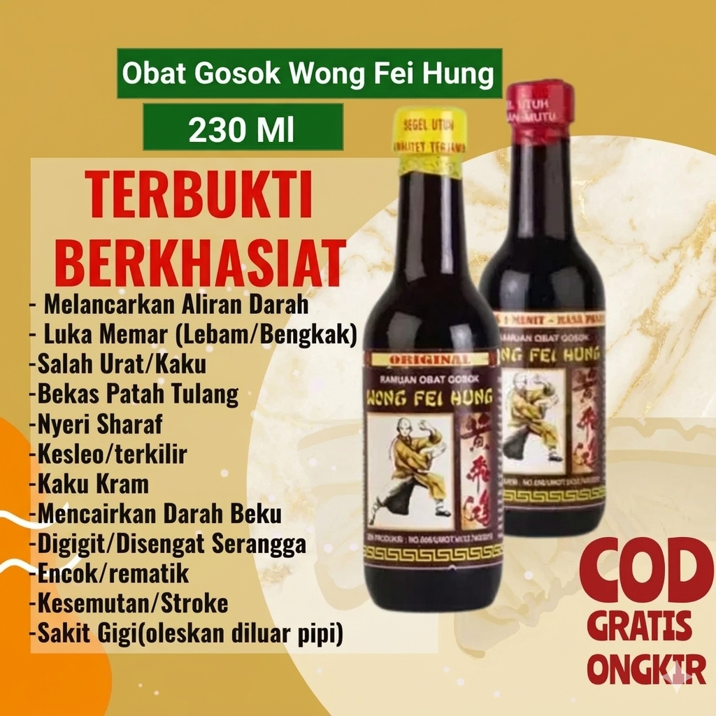 Arak Minyak Parem Kocok Ramuan Cina Tiek Ta Yok Ciu Gosok Pijat Massage Urut Wong Fei Hung Herbal Ar