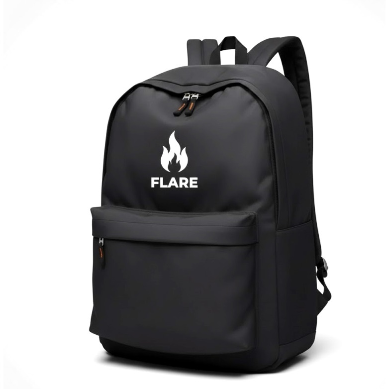 Tas Ransel Pria Backpack Distro FLARE Fire - Tas Sekolah SMP SMA Kuliah Kerja Cowok Keren Murah Terb