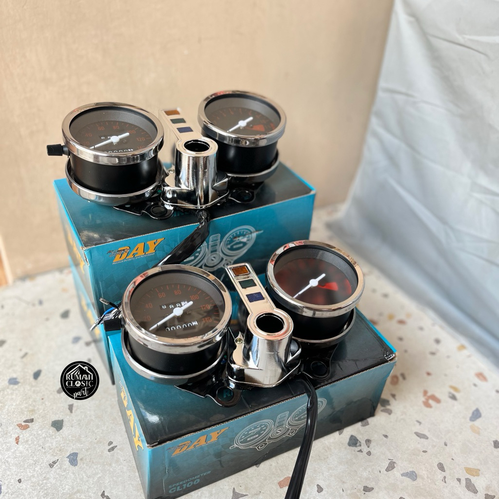 SPEDOMETER GL100 79 STYLE DETAIL ORIGINAL SPIDO GL100 GL125 TAHUN 79 STYLE COVER KONTAK MODEL CROM