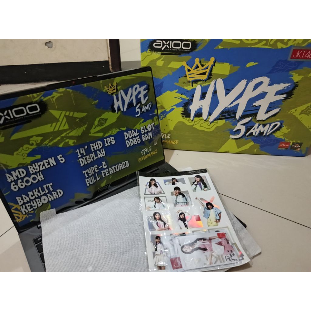 LAPTOP AXIOO HYPE 5 AMD X6 6600H SECOND (FREE MOUSE)