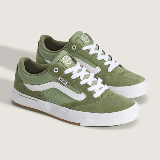 Vans BMX Proof Wafflecup Shoe - Olive Green/White