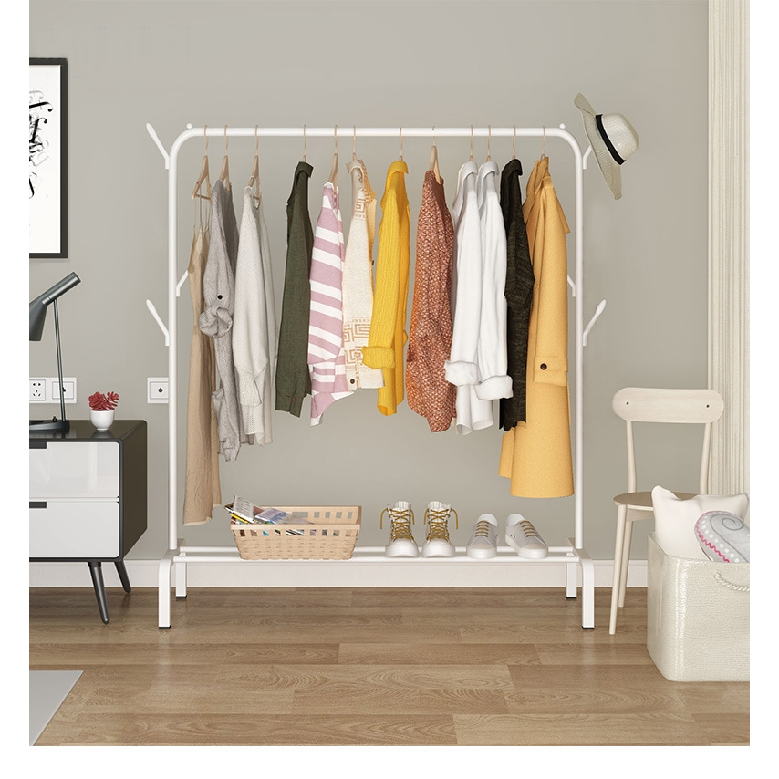 WEST WOOD - Windproof Clothes Hanger Dengan Gantungan Topi - PUTIH W733