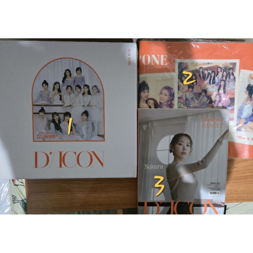 DICON Vol.11 IZ*ONE Shall We Dance Deluxe Version Photobook Desk mat Official Ori Original Kpop Phot