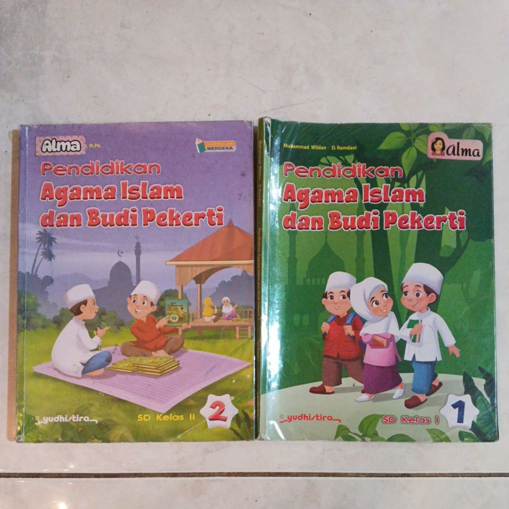 buku kelas 1 2 agama Islam dan budi pekerti yudhistira