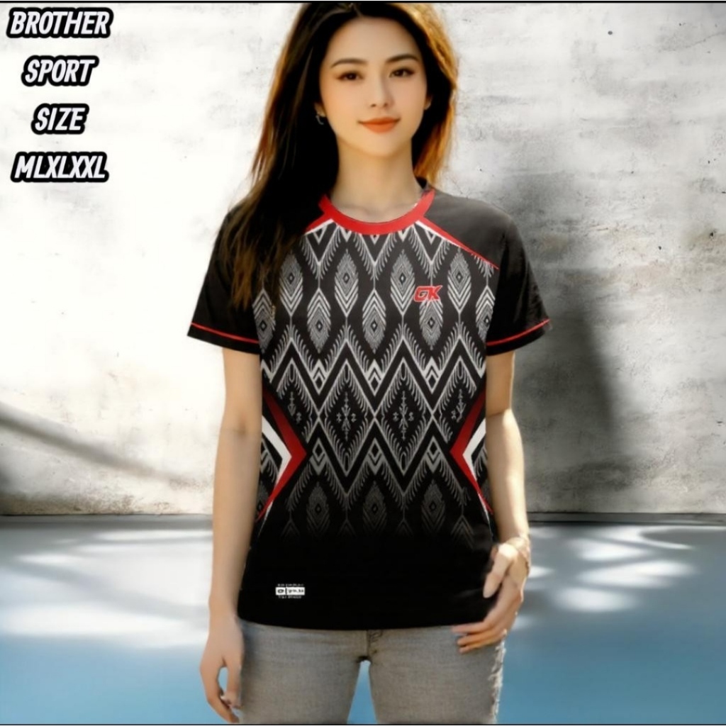 COD Kaos Olahraga Premium Dewasa Baju Badminton Kaos Badminton Baju Volly Jersey Voli Tenis Pingpong