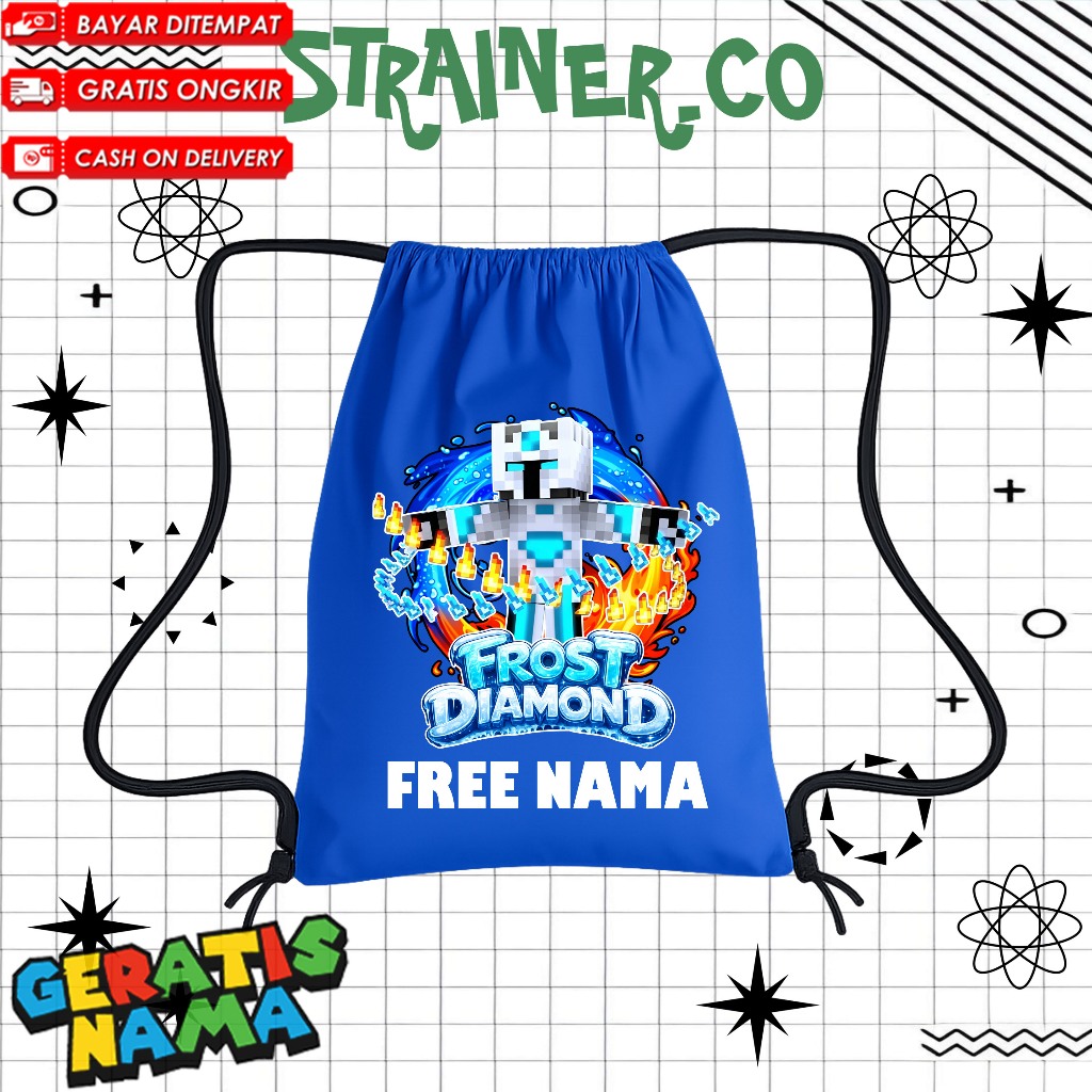 (FREE NAMA) TAS SEKOLAH ANAK TAS SERUT ANAK TAS ANAK TK PAUD SD FROST DIAMOND VIRAL / FROST DIAMOND 