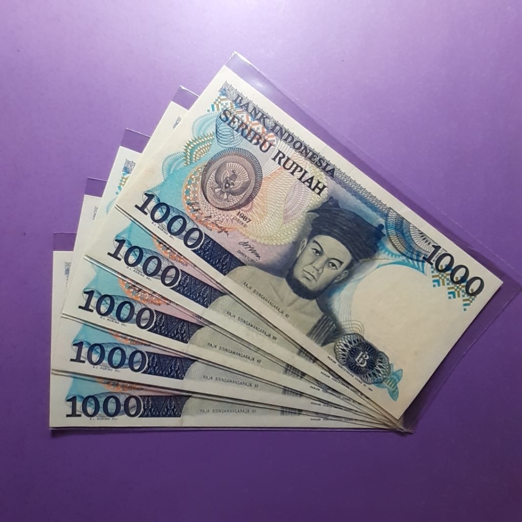 Uang kuno 1000 rupiah sisingamangaraja 1987