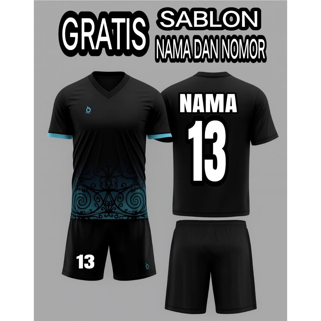 KOSTUM BOLA DEWASA GRATIS SABLON NAMA DAN NO