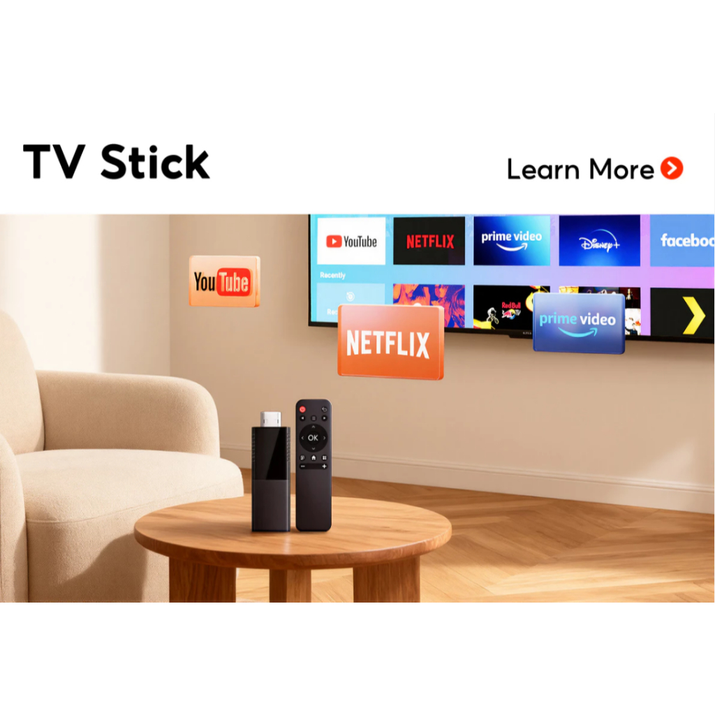 TV Stick 4K HD M98 Set Top Box Android 12 Smart WiFi – 8GB RAM 128GB ROM – Support Netflix, YouTube,
