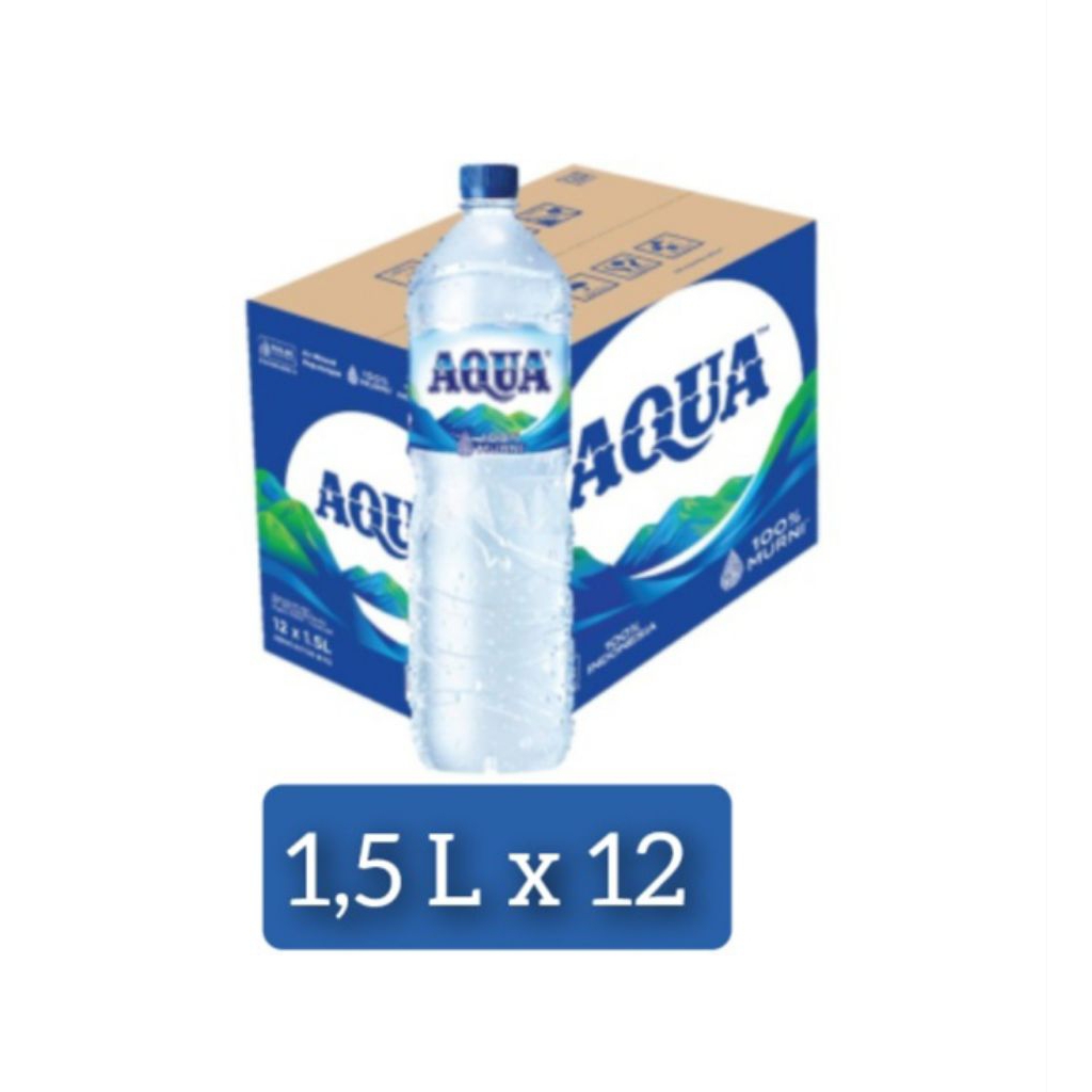 1 Dus Air Mineral Aqua 1,5 Liter