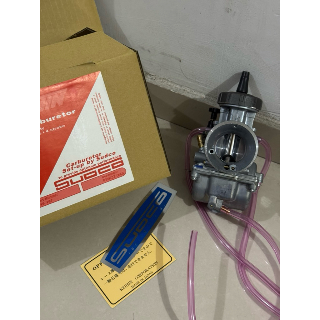 KARBURATOR PWK 33 GRADE A QAS KEIHIN SUDCO CARBU KARBU PWK 33 TUTUP BULAT QAS GRADE A KEIHIN SUDCO
