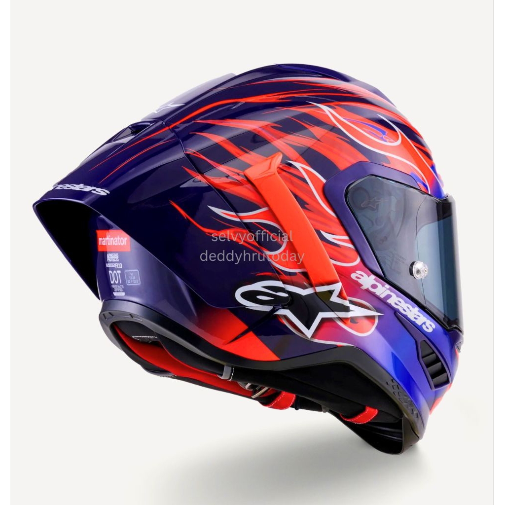 AUTHENTIC GRATIS ONGKIR SE-INDO Helm MotoGP Carbon Aero Limited Edition Alp*ne stars Supertech R10 F