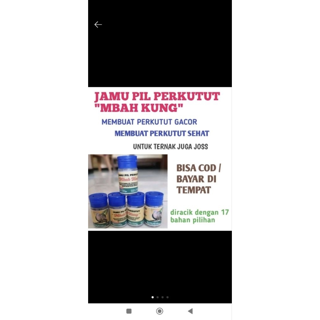 JAMU PIL PERKUTUT "MBAH KUNG" AGAR PERKUTUT MAKIN GACOR PIL PERKUTUT SEHAT GACOR LARASATI KUTUT