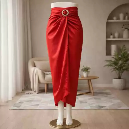 Rok Lilit  polos Warp Skirt Serut Songket Jumputan Panjang Polos Wanita Bawahan kebaya Wisuda Kondan