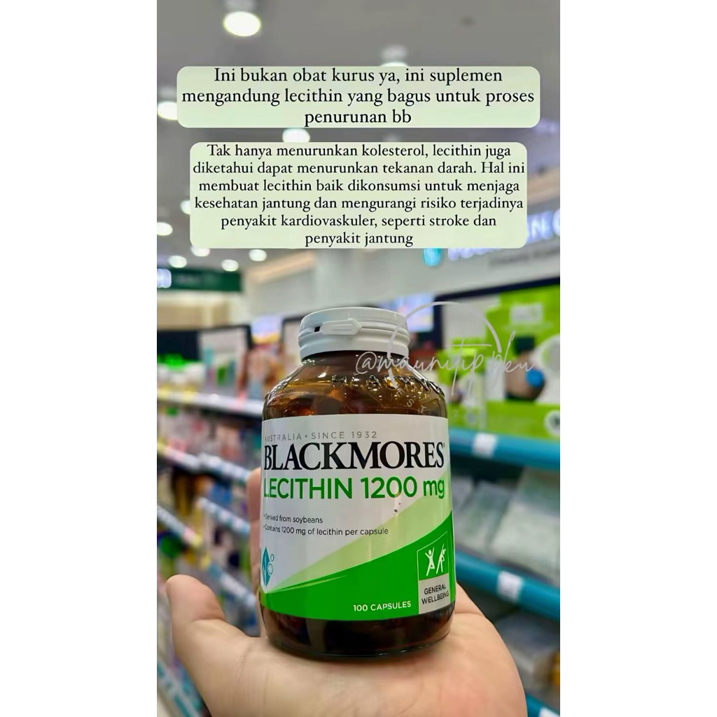 Blackmores Lecithin 1200 mg Original Malaysia