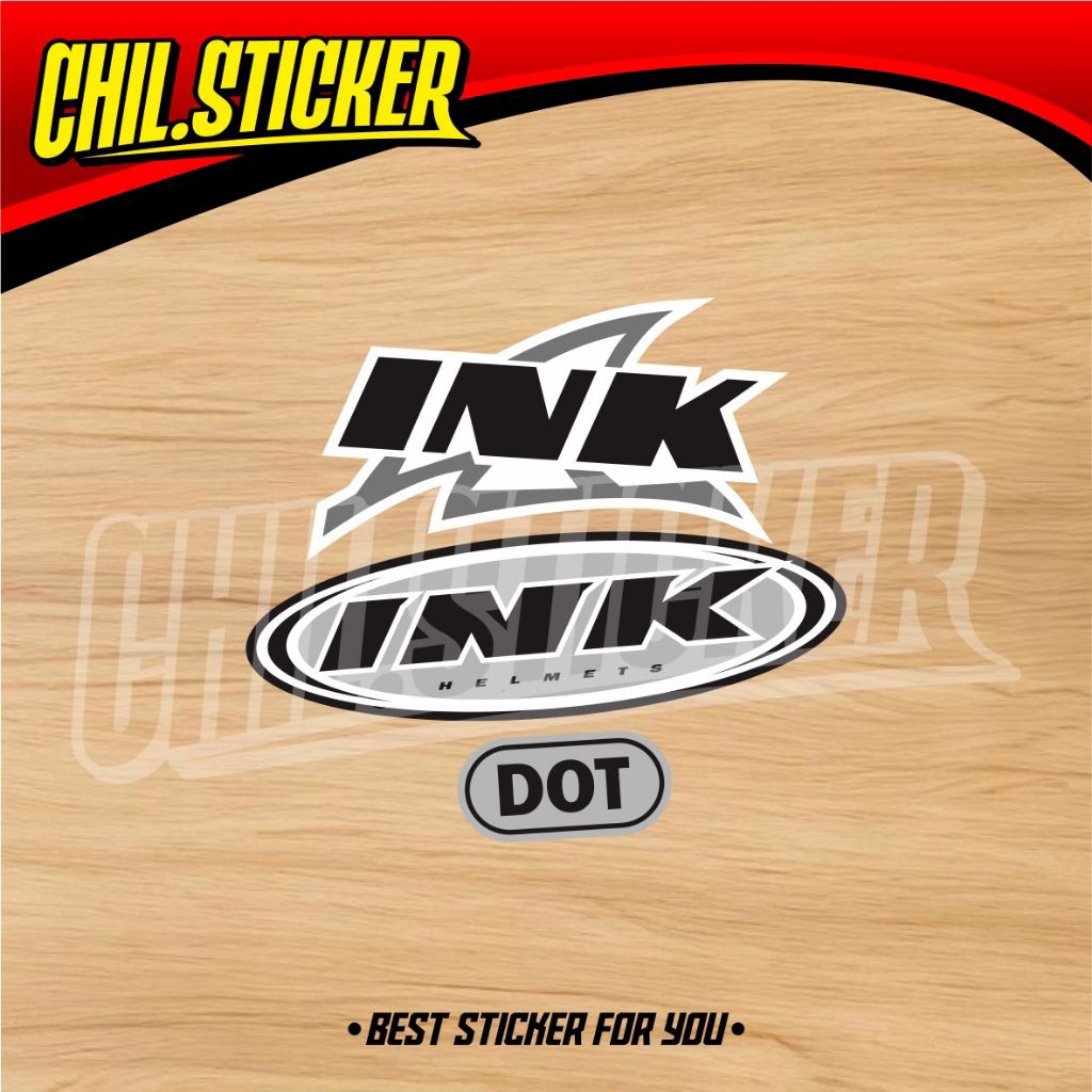 STIKER HELM INK sticker logo ink helm ink centro helm ink