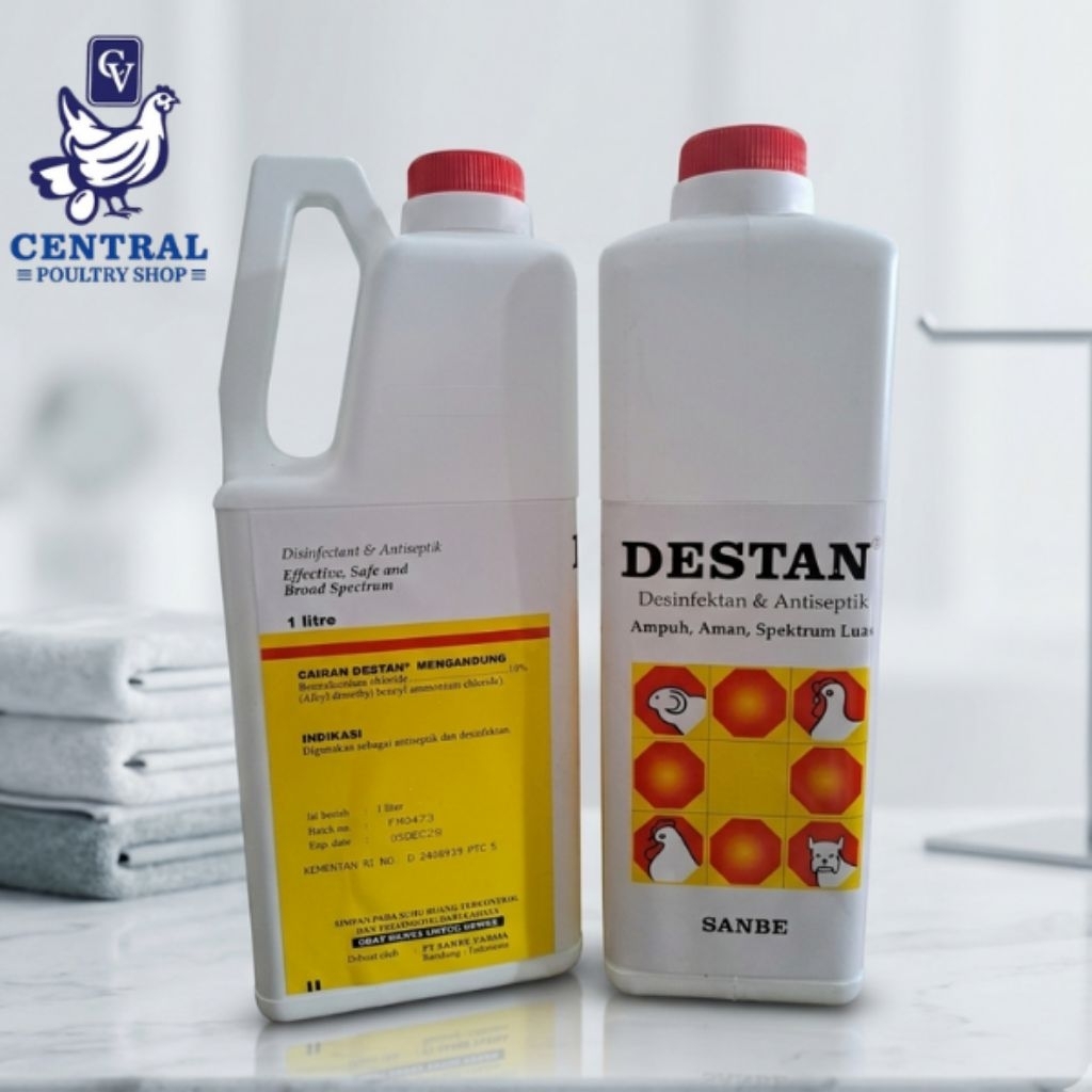 DESTAN 1 Liter - Disinfektan & Antiseptik Cair Spectrum Luas