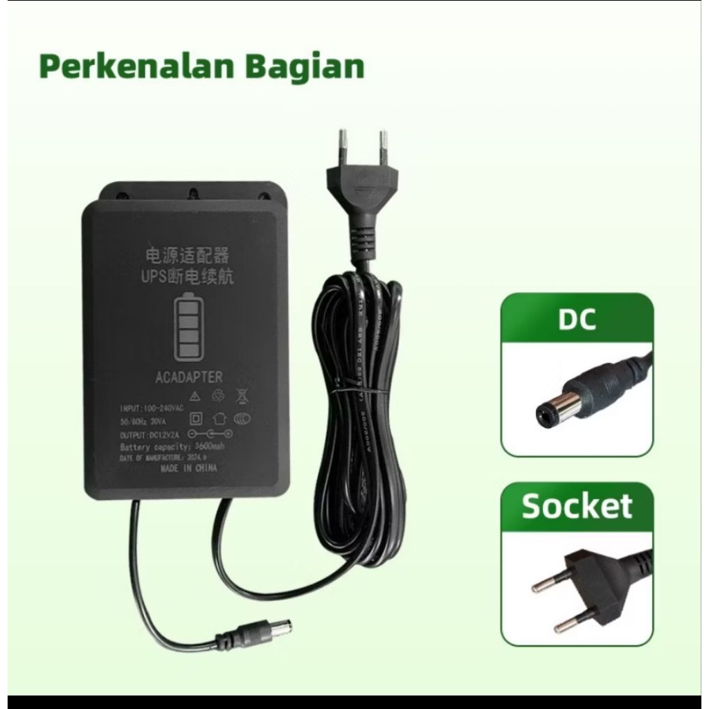 UPS cctv/UPS power/baterry 6000mah