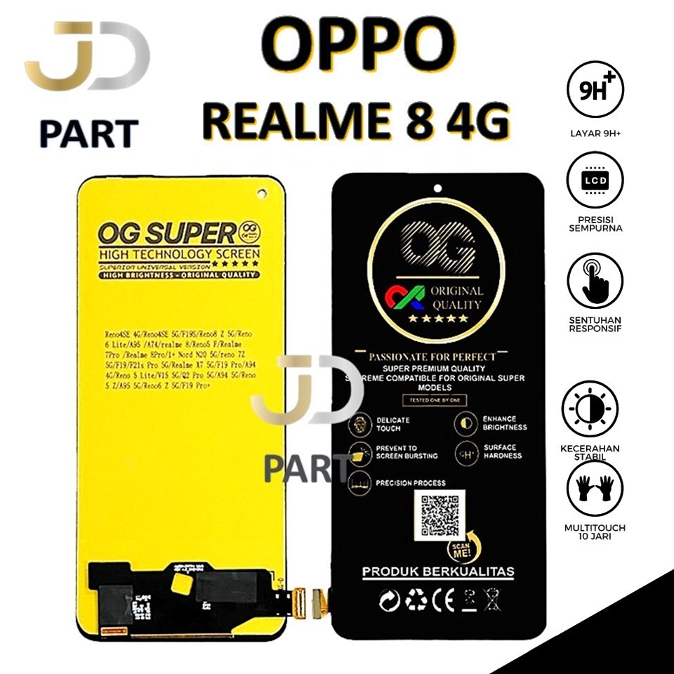 LCD TOUCHSCREEN OPPO REALME 8 4G ORIGINAL 100% FULLSET original 100%