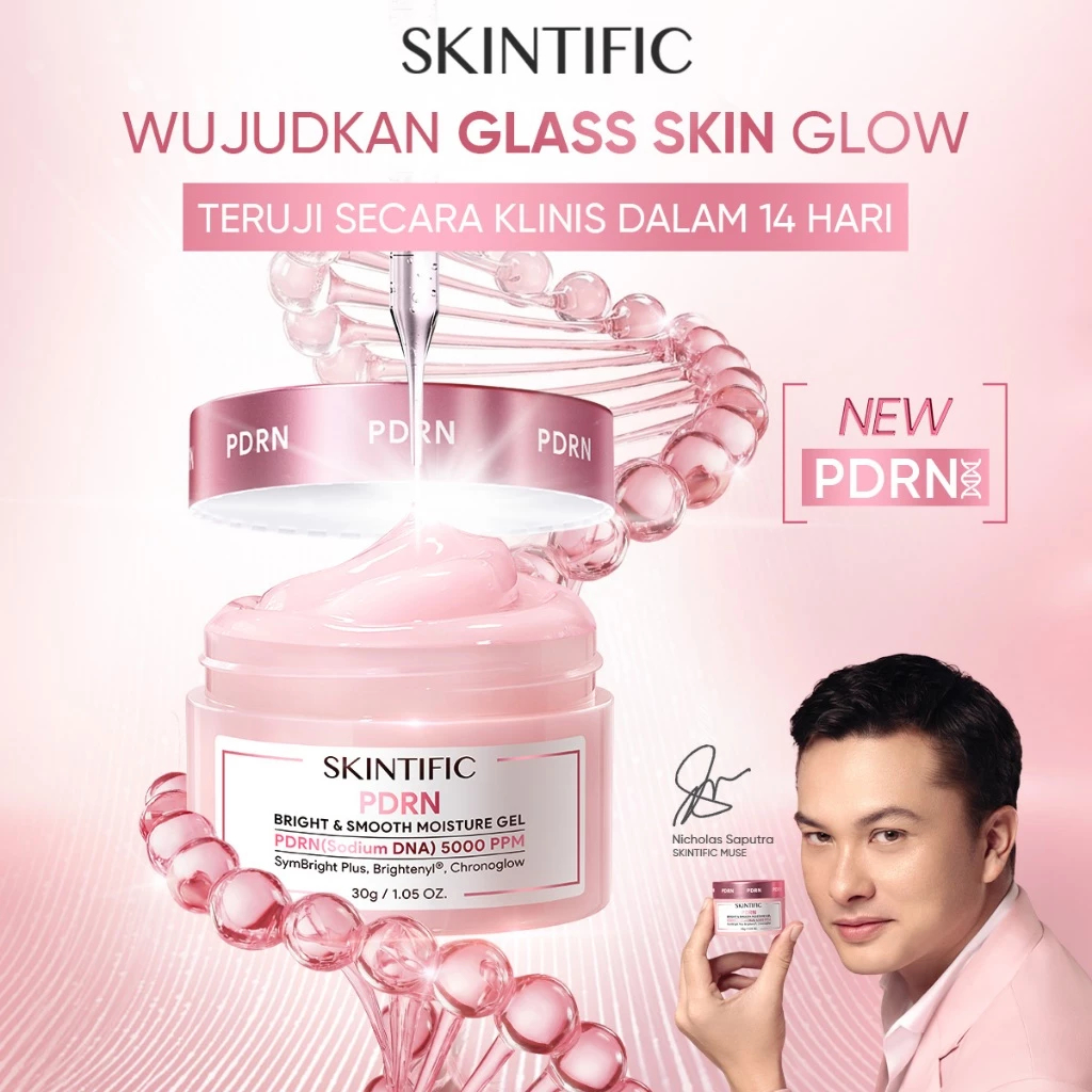 SKINTIFIC-PDRN Bright & Smooth Moisturizer – Brightening & Hydrating Cream Wajah untuk Semua Jenis K